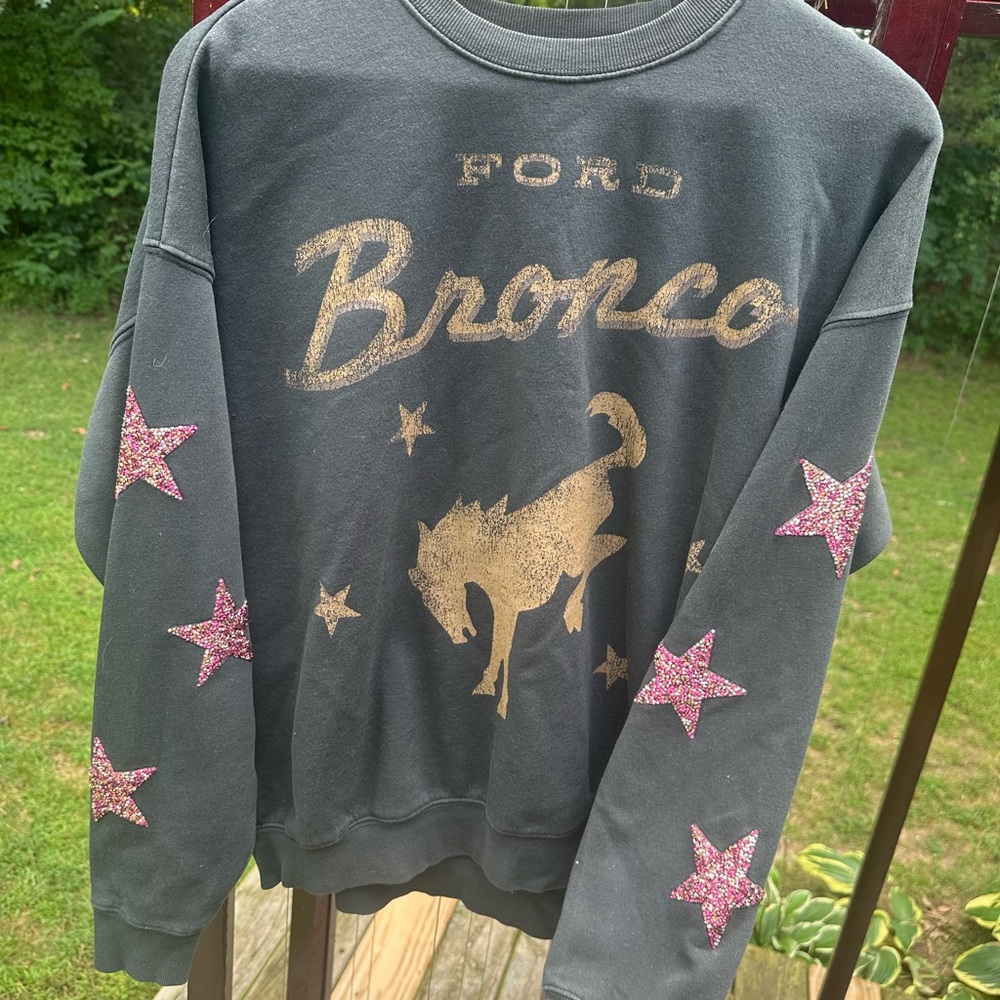 Ford Gray Sweatshirt with Gold Logo